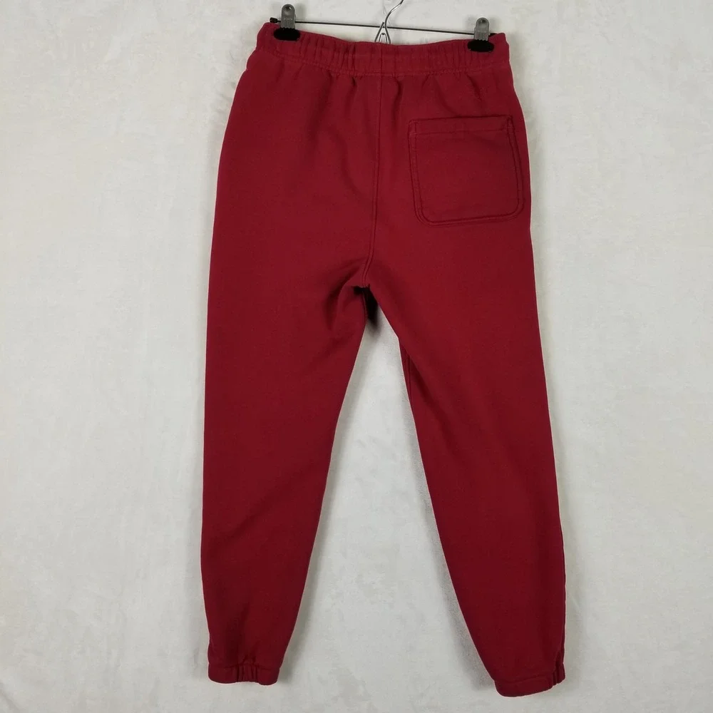 Jordan Joggers Men Small Red Fleece Jumpman Logo Tapered Sweatpants DA9820-691